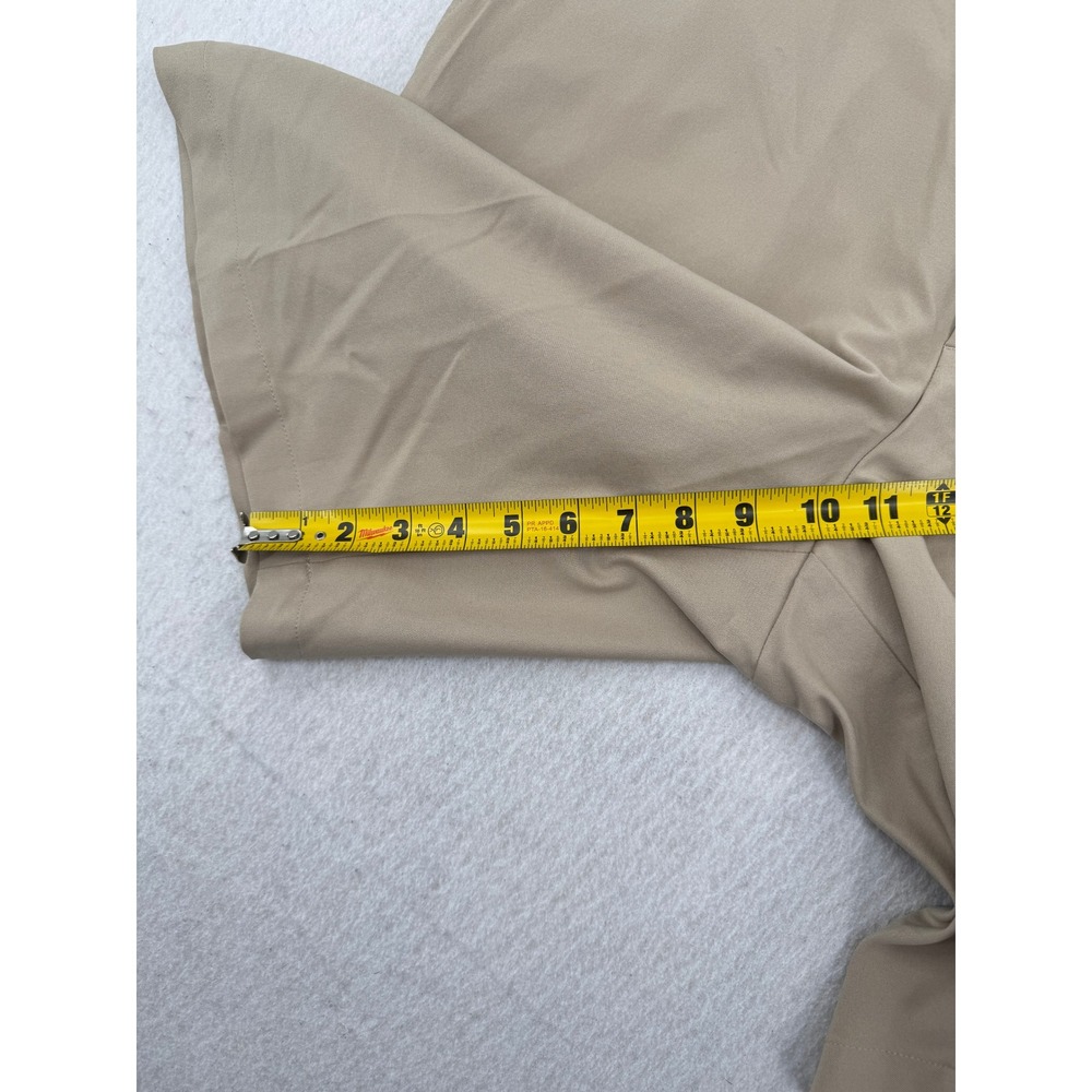 Dunning Golf Performance Shorts Mens 38 Khaki Tan Stretch Flat Front Athleisure - Picture 7 of 9